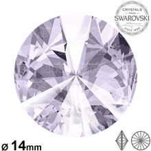 Swarovski Rivoli Smoky mauve 14mm