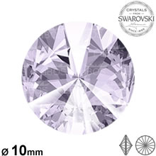 Swarovski Rivoli Smoky mauve 10mm