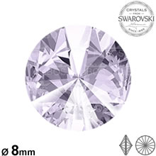 Swarovski Rivoli Smoky mauve 08mm