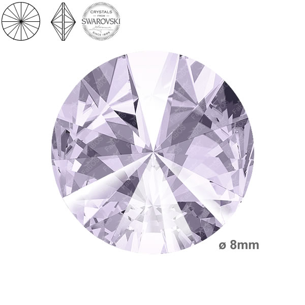 Swarovski Rivoli Smoky mauve 08mm