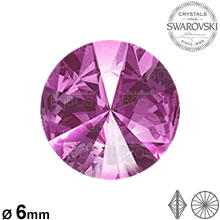 Swarovski Rivoli Fuchsia 06mm