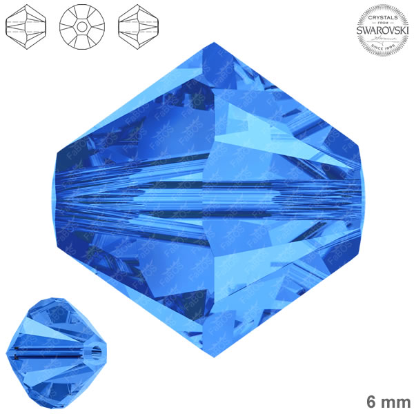 Swarovski Xilion Bead Sapphire 6mm