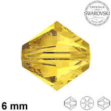 Swarovski Xilion Bead Light Topaz 6mm