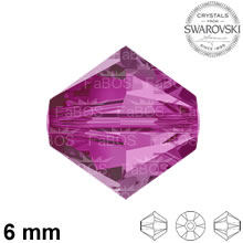 Swarovski Xilion Bead Fuchsia 6mm