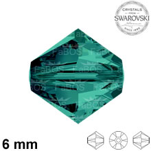 Swarovski Xilion Bead Emerald 6mm