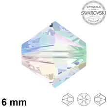 Swarovski Xilion Bead Crystal AB 6mm