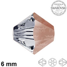 Swarovski Xilion Bead Rose Gold 6mm