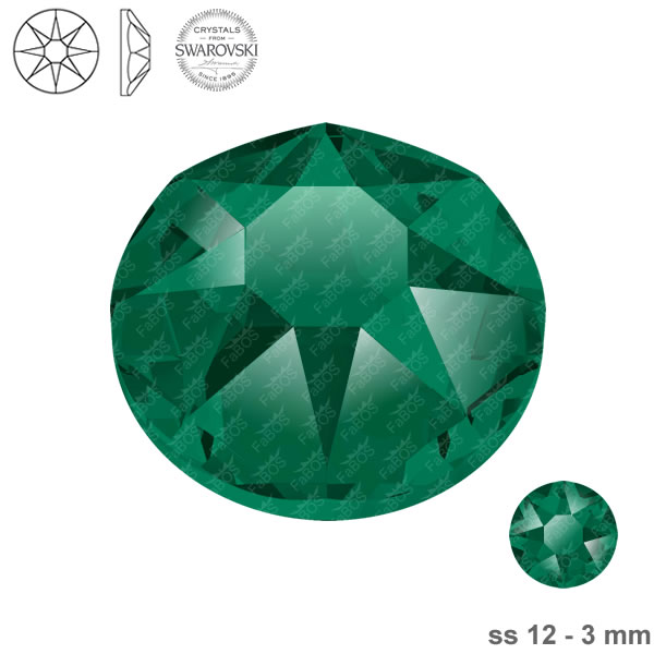 Swarovski Hotfix Emerald ss 12