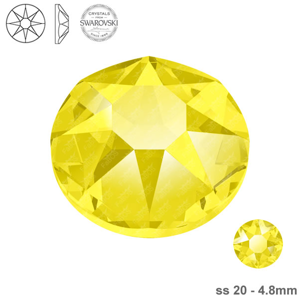 Swarovski Hotfix Yellow Opal ss 20