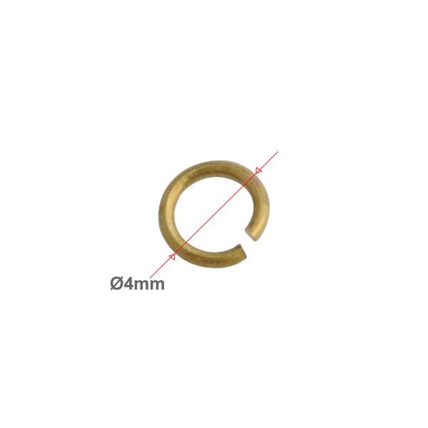 Spojovací kroužek síla 0.6mm, průměr 4mm
