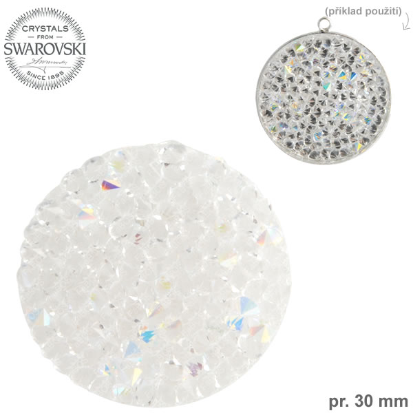 Swarovski Rocks kolečko 30mm Crystal AB