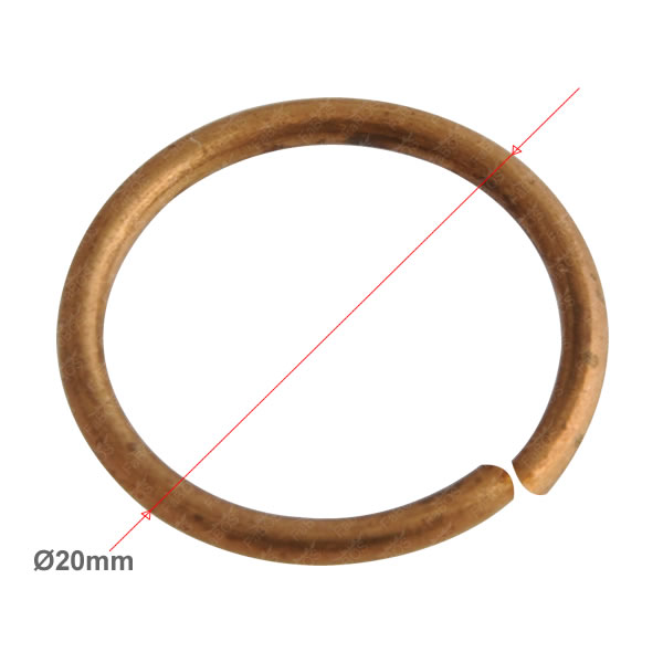 Spojovací kroužek síla 1.8mm, průměr 20mm, pozlaceno
