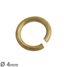Spojovací kroužek síla 0.6mm, průměr 4mm platinováno