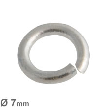 Spojovací kroužek síla 1.2mm, průměr 7mm rhodiováno
