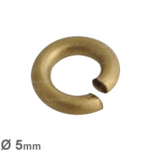 Spojovací kroužek síla 1.2mm, průměr 5mm, platinováno