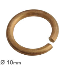 Spojovací kroužek síla 1.4mm, průměr 10mm, platinováno