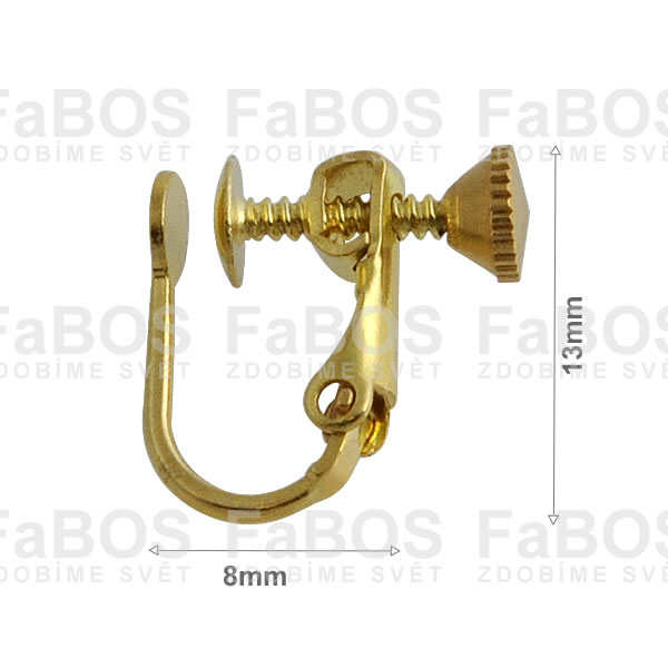 Náušnicové klapky Náušnice šroubovací klapka malá - FaBOS