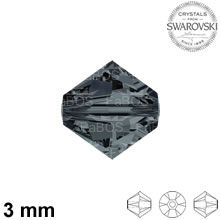 Swarovski Xilion Bead Graphite 3mm