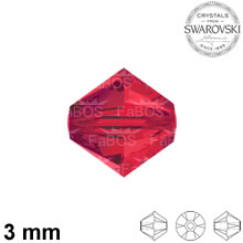 Swarovski Xilion Bead Light Siam 3mm