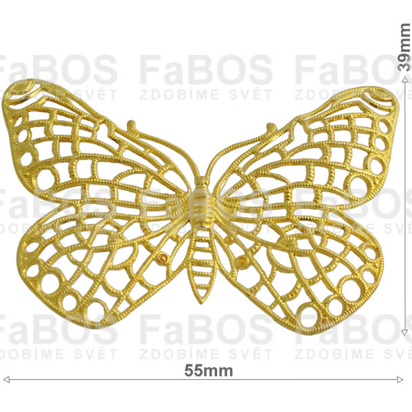 Filigrány Filigrán motýl plastický - FaBOS