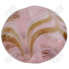 Korálek vinutý růžová čočka malovaná