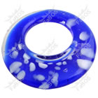 Korálek mačkaný modrý kruh
