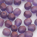 Korálek broušený 06mm fialová mat