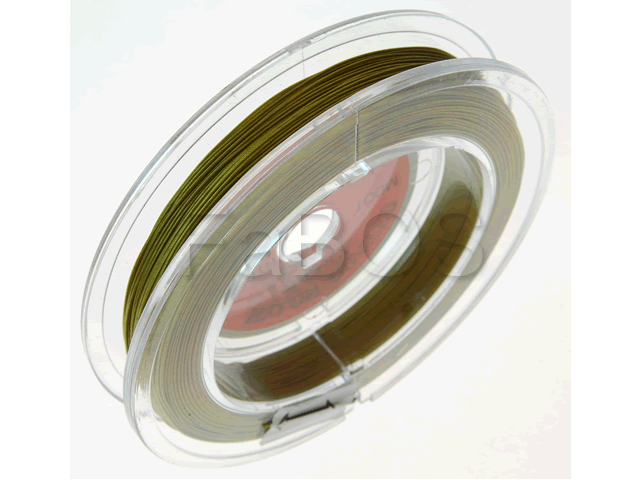 Ocelové lanko nylon 0.5mm délka 100m olivová