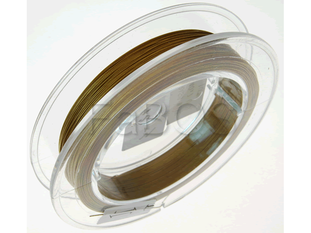 Ocelové lanko nylon 0.5mm délka 100m zlatá