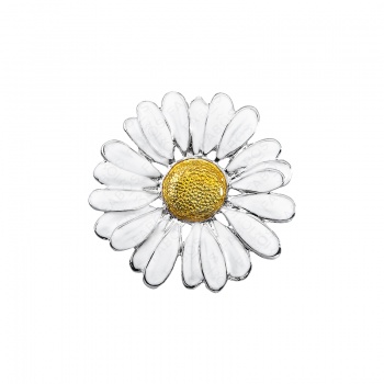 Brooch daisy painted FABOS