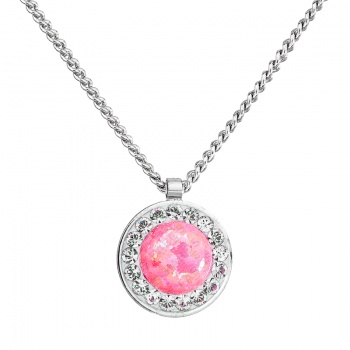 Collier rose opale FABOS