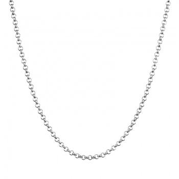 Collier chaine anneau en acier inoxydable 42cm FABOS