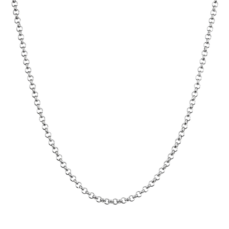 Necklace stainless steel chain ring 42cm FABOS