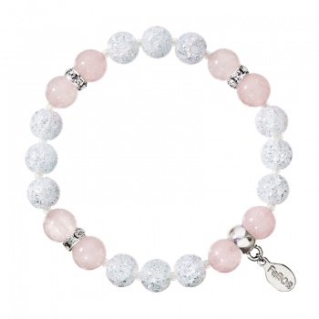 Bracelet mineral Jade pink FABOS