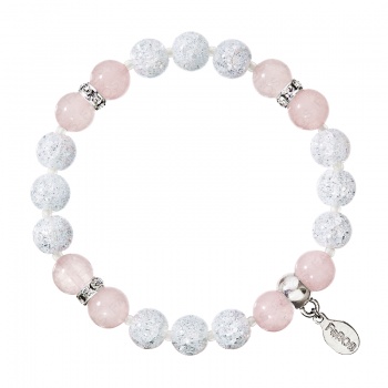 Bracelet minéral Jade rose FABOS