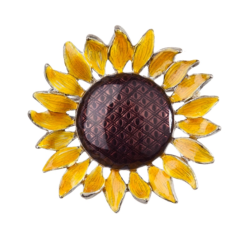 Broche tournesol FABOS