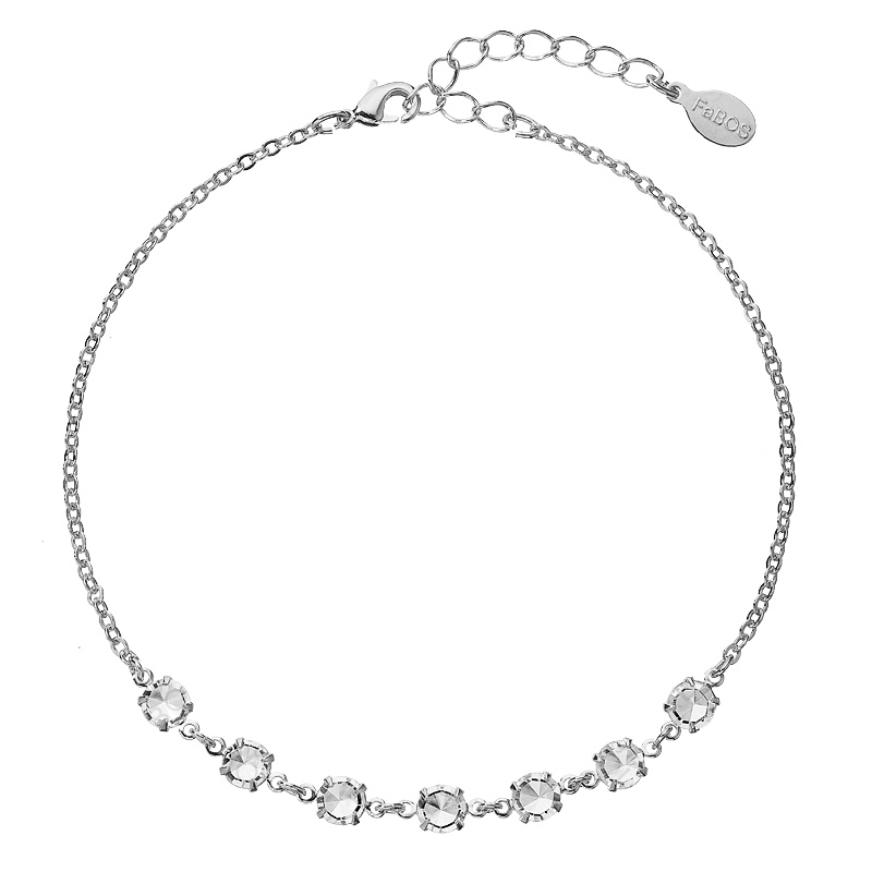 Anklet with stones Crystal FABOS