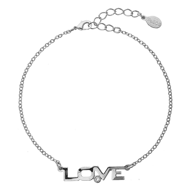 Anklet Love Crystal FABOS