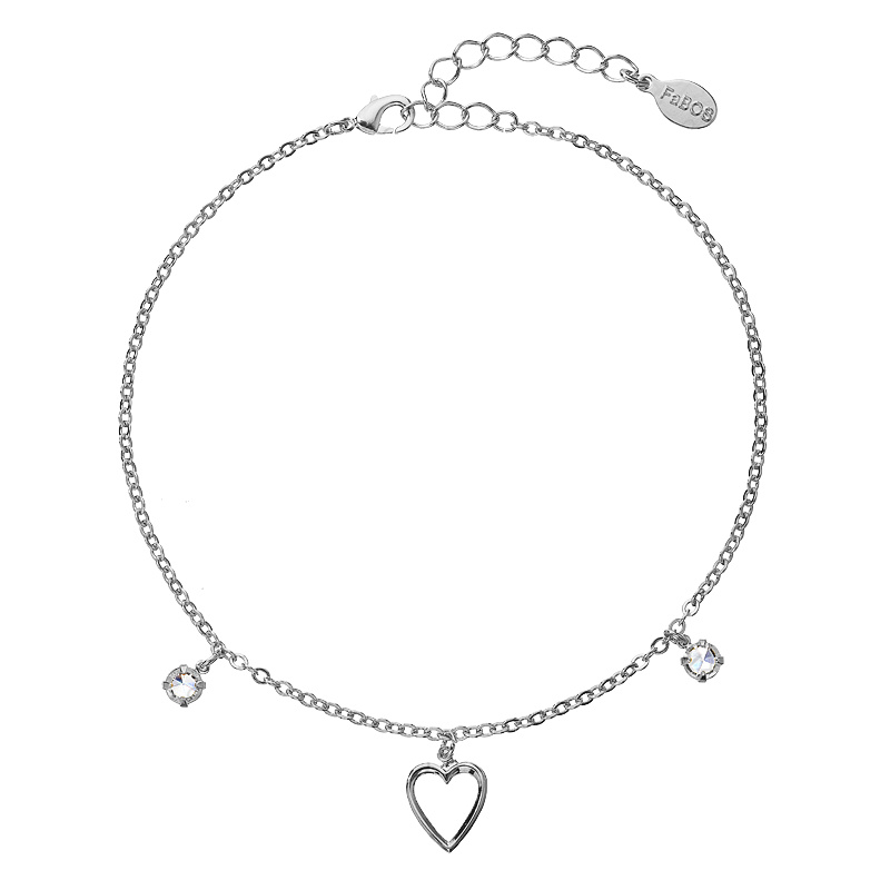 Anklet with Heart Crystal FABOS