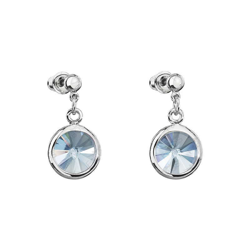 Náušnice Rivoli Orámované Aquamarine SWAROVSKI