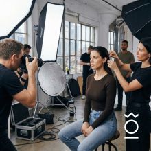 Stříbrné náušnice puzeta kulaté rivoli 6mm vitrail light Ag925