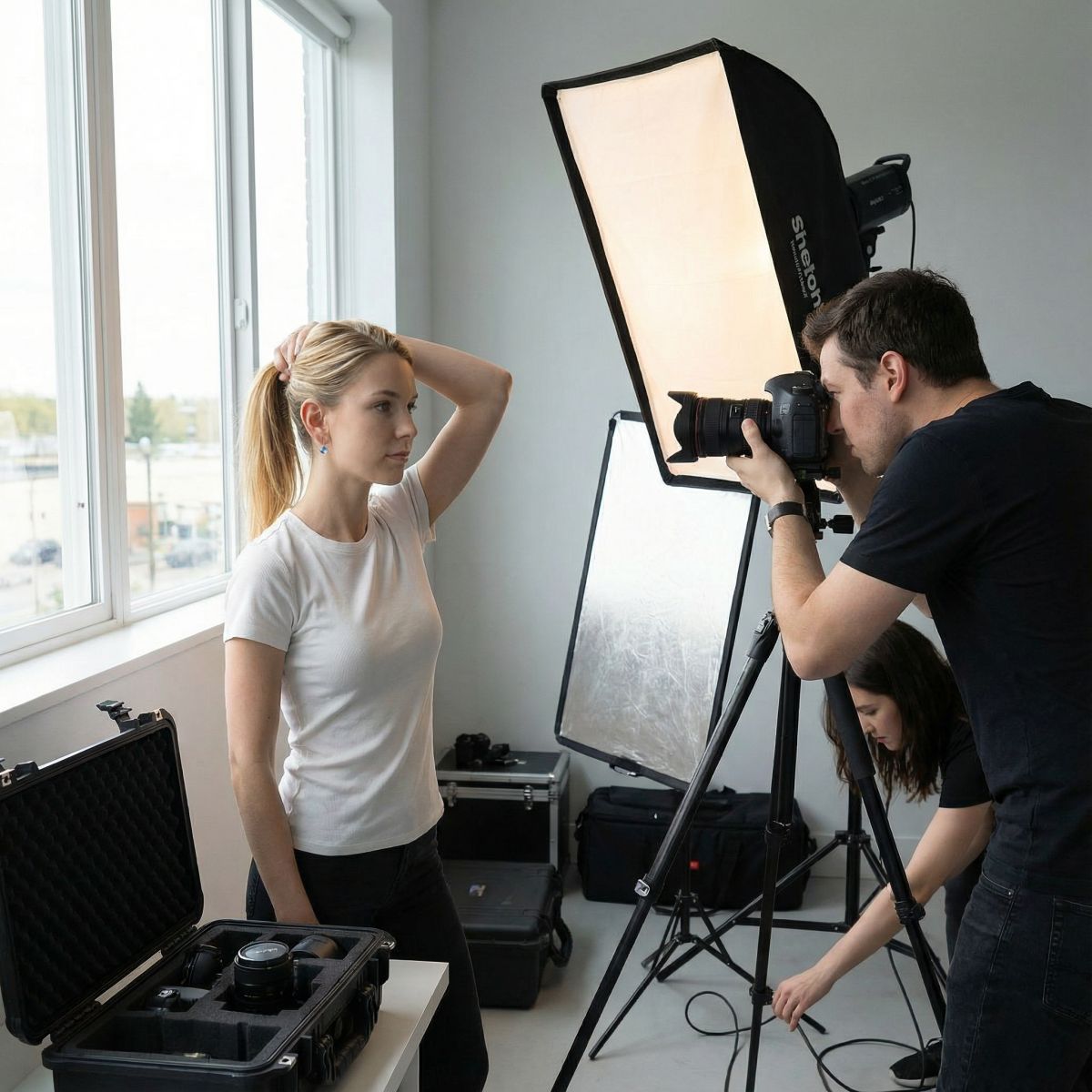 Argent boucles d'oreilles dormeuse rond rivoli 6mm light sapphire ag925