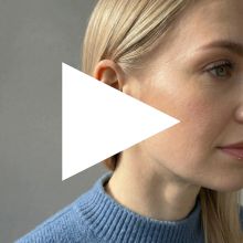 Silver earrings stud karma circle 15 mm Ag925