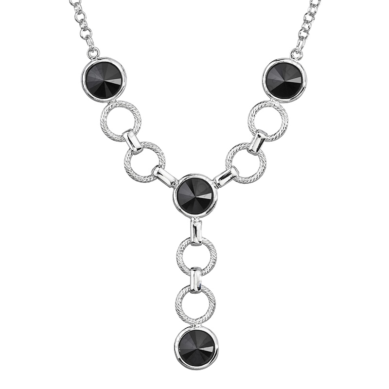 Náhrdelník Rivoli Jet SWAROVSKI