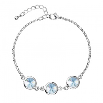 Náramek Rivoli Aquamarine Orámované Swarovski Elements