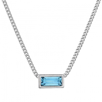 Náhrdelník Truhlička Aquamarine SWAROVSKI