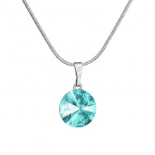 Náhrdelník Rivoli 12mm Light turquoise SWAROVSKI
