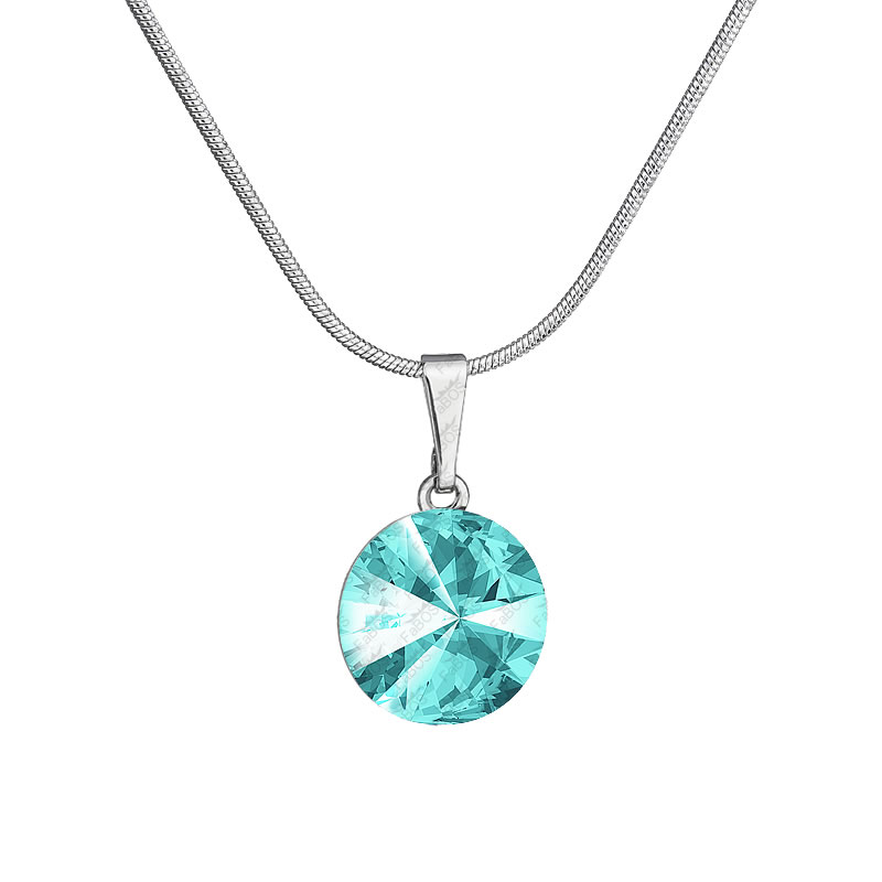 Náhrdelník Rivoli 12mm Light turquoise SWAROVSKI