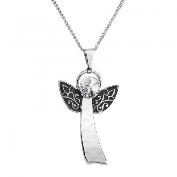 Collier ange du bonheur cristal FABOS