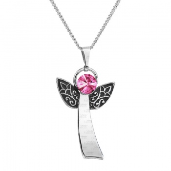 Necklace angel of happiness rose FABOS